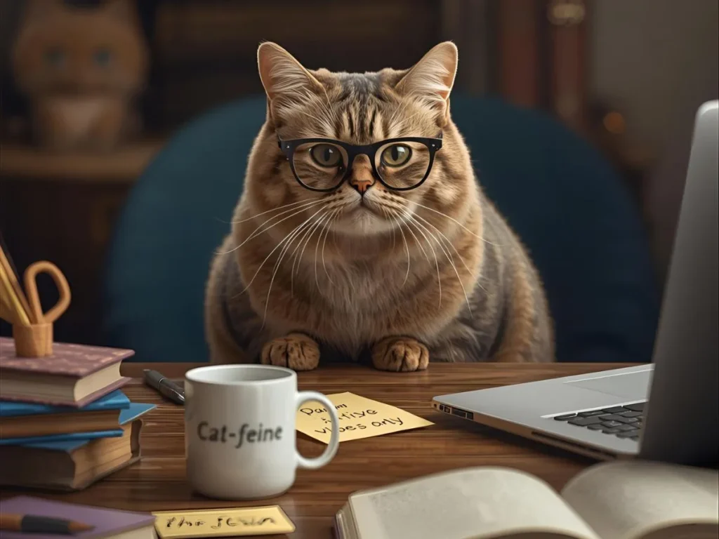 Cat Work & Study Puns