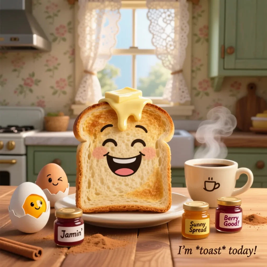 Breakfast Toast Puns