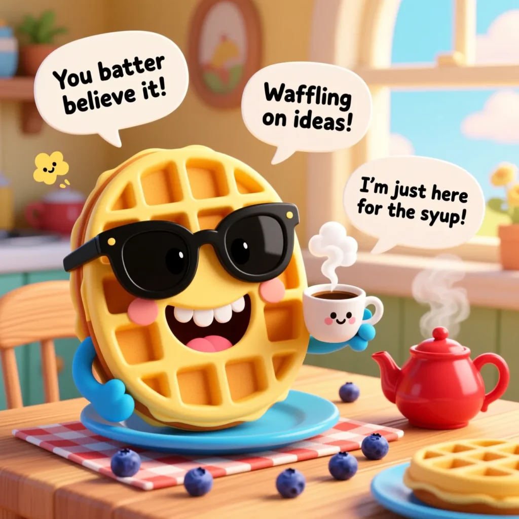 Funny Waffle Puns