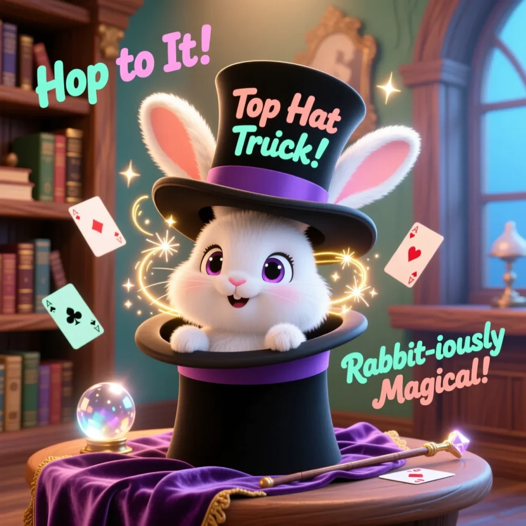 Rabbit in a Hat Puns That Hop Right In