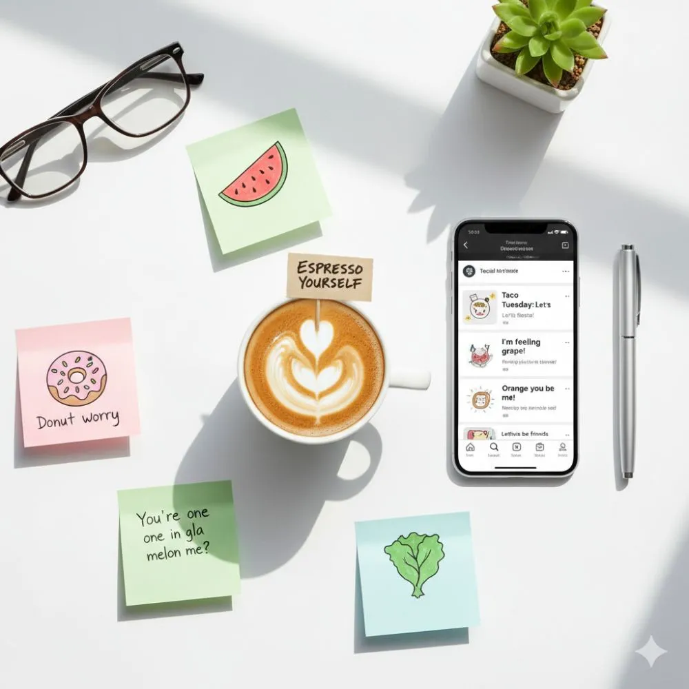 Social Media & Caption Puns