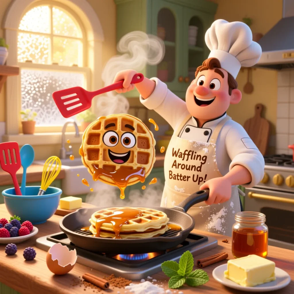 Waffle Cooking Puns