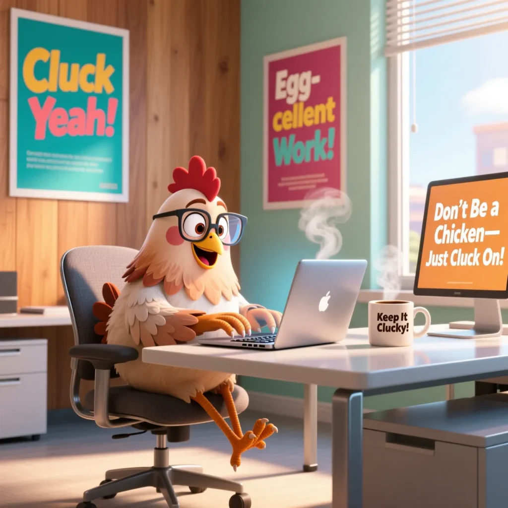 Hen Puns for Work & Motivation 