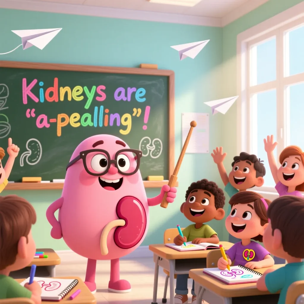 Kidney Puns for Teachers & Students