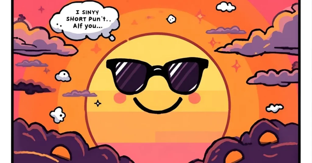 Silly & Short Sunset Puns